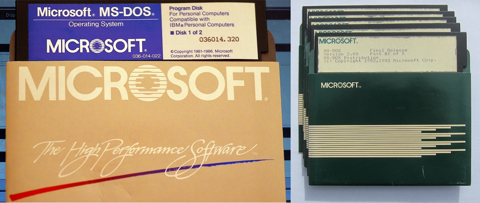 Microsoft MS-DOS Installation Disks (1986)